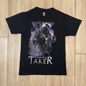 WWE Undertaker Thank You Taker T Shirt Mens M Black Wrestling Graphic Tee
